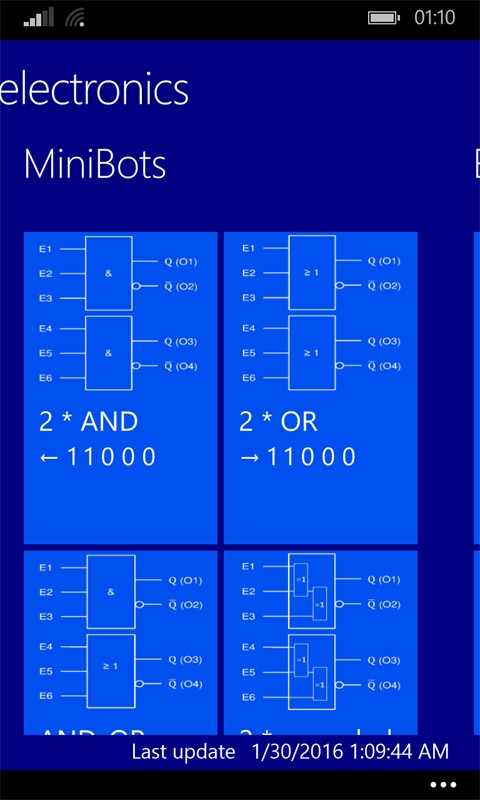 Windows Phone 8.1-App - MiniBots