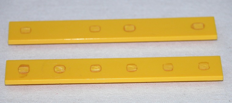zwei Bauplatten 15 x 90 in gelb (Rckseite)
