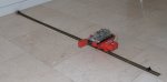Test Bahn. Little train is carring Robo interface