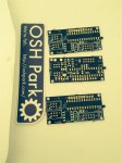 The PCBs as they arrived from the Fab